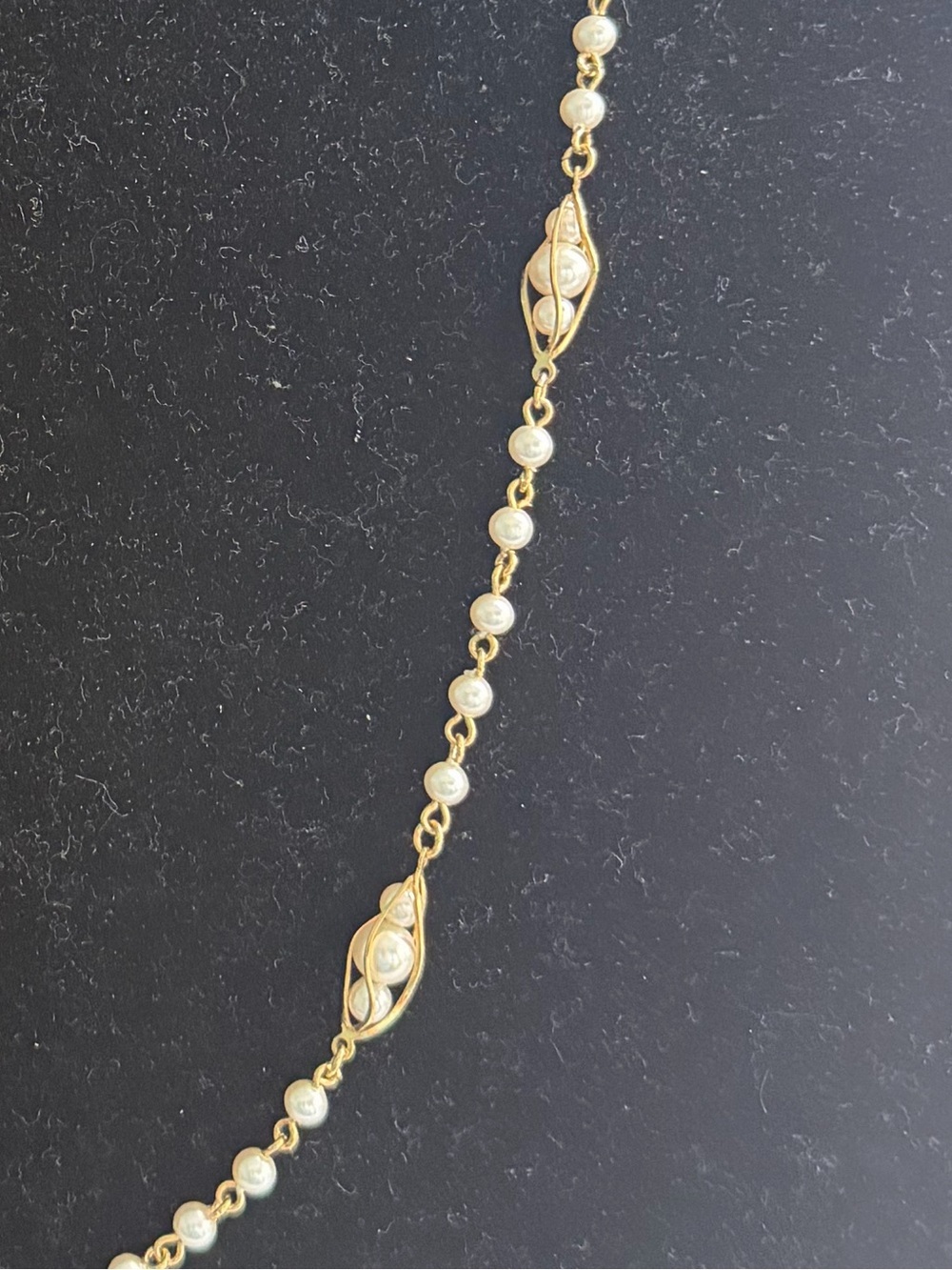 Vintage Napier GoldTone and Pearl Necklace - Picture 2 of 4
